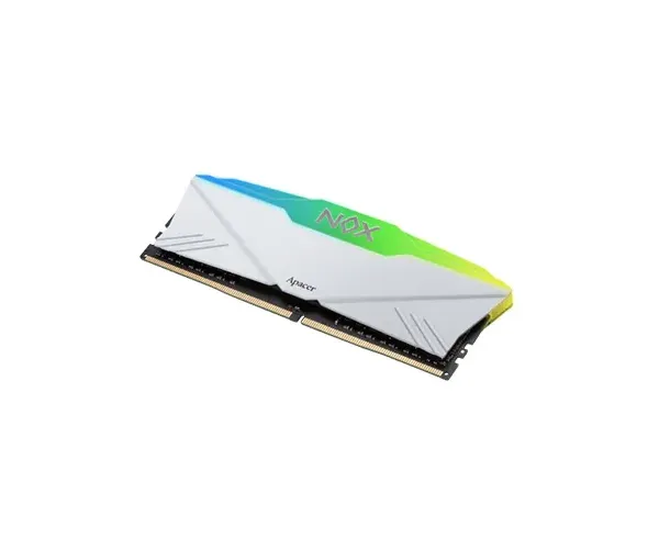 Apacer NOX 8GB DDR4 3200MHz RGB AURA2 White Desktop Ram #AH4U08G32C28YNWAA-1