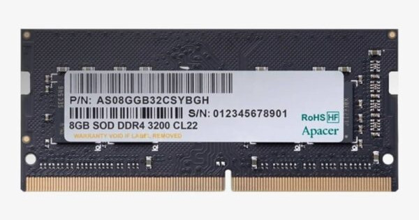 Apacer 8GB DDR4 3200MHz SODIMM Laptop RAM