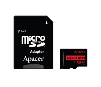 Apacer R100 MicroSDXC UHS-1 U3 V30 A2 128GB Class 10 Memory Card #AP128GMCSX10UB-R