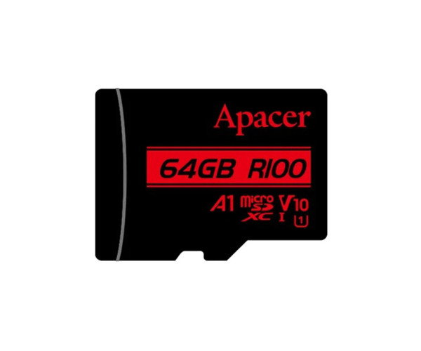 Apacer R100 MicroSDXC UHS-I U1 V10 A1 64GB Class-10 Memory Card without Adapter