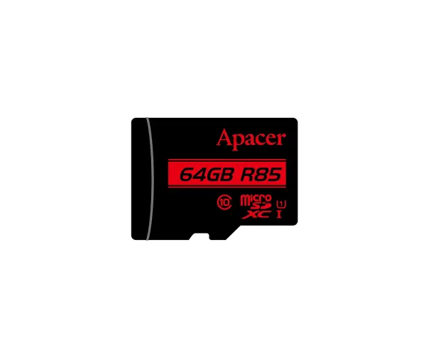 Apacer 64GB microSDXC/SDHC UHS-1 U1 R85 CLASS 10 Memory Card