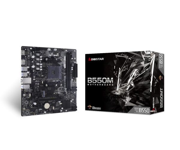 BIOSTAR B550MT DDR4 AMD AM4 Micro ATX Motherboard