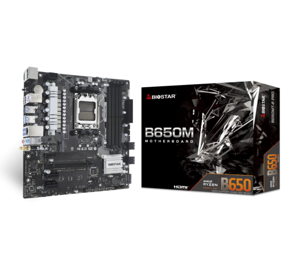 Biostar B650MT-E PRO DDR5 AMD AM5 Micro ATX Motherboard