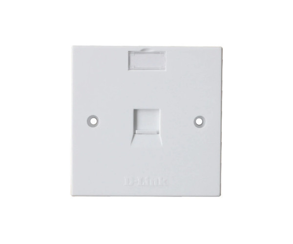 D-Link White Single Face Plate #NFP-0WHI11