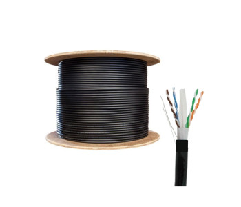 D-Link NCB-C6UBLKR-305-O 305 Meter Cat-6 Black Outdoor Network Cable