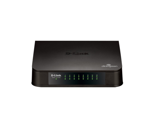 D-LINK DES-1016A/D 16-Port 10/100 Mbps Unmanaged Switch
