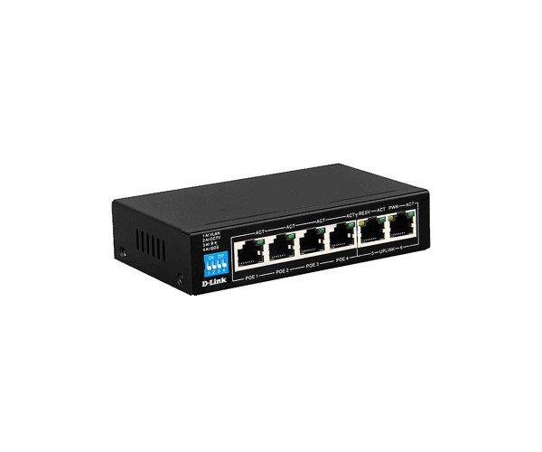 D-Link DES-F1006P-E 6 Port Unmanaged PoE Switch