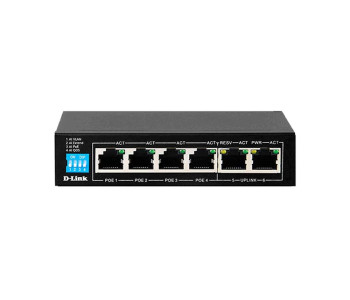 D-Link DES-F1006P-E 6 Port Unmanaged PoE Switch
