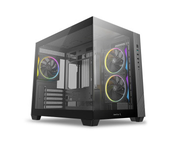 DeepCool CG330 3F Panoramic Glass Panels Dual Chamber M-ATX Case