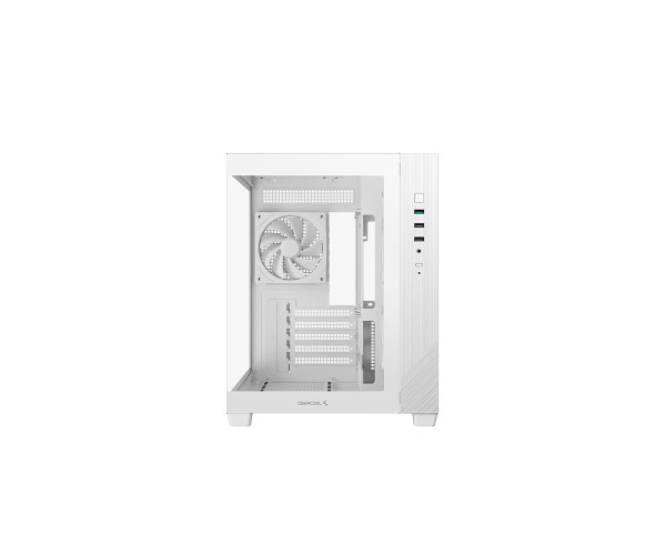 DeepCool CG330 3F WH Panoramic Glass Panels Dual Chamber M-ATX Case