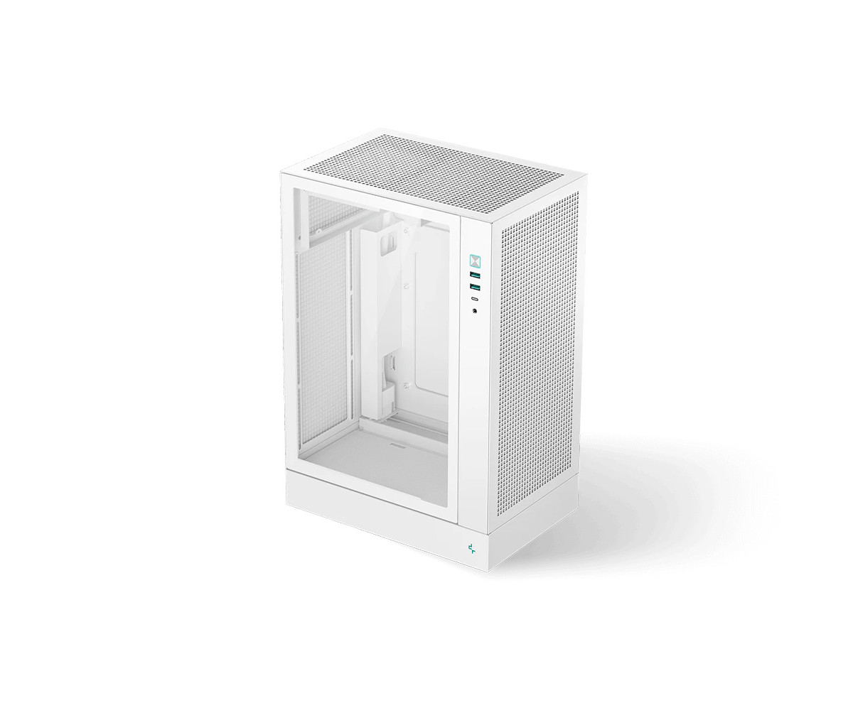 DeepCool CH170 PLUS WH Vertical M-ATX Compact Case - CH170 PLUS