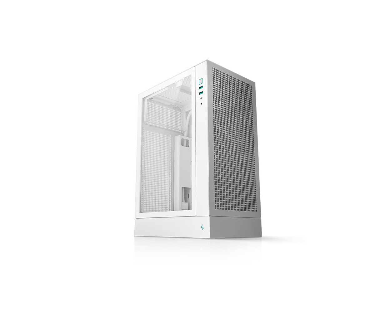 DeepCool CH170 PLUS WH Vertical M-ATX Compact Case - CH170 PLUS