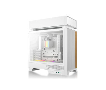 DeepCool CL6600 WH Innovative Compartmentalized Compact ATX Case