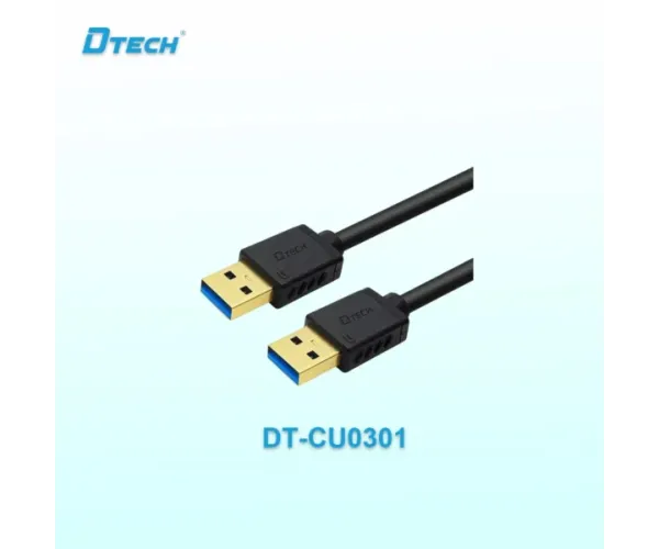 Dtech DT-CU0301 USB 3.0 Male to Male 1.5 Meter Black Extension Cable