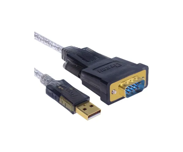 DTECH DT-5002A USB Male to Serial (RS-232) Male 1.8 Meter Cable