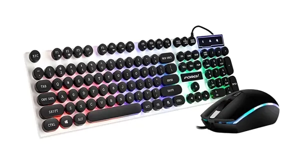 FOREV FV-Q90 Wired Glow Gaming Keyboard & Mouse Set