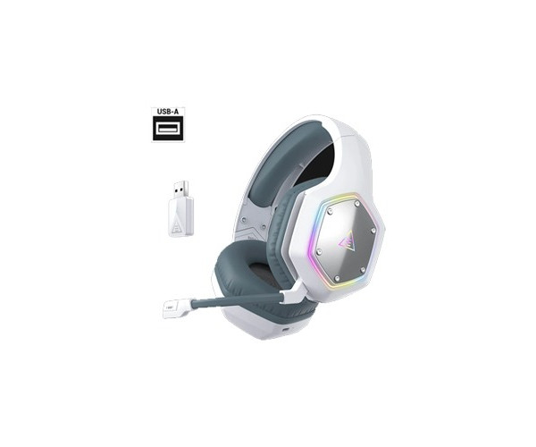 EKSA E1000 WT White Noise Cancelling 7.1 True Wireless Surround Sound Gaming Headset