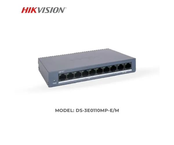 Hikvision DS-3E0110MP-E/M 8 Port Fast Ethernet Unmanaged PoE Switch