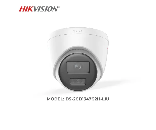 Hikvision DS-2CD1347G2H-LIU 4 MP ColorVu with Smart Hybrid Light Fixed Turret Network Camera