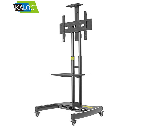 Kaloc KLC-150/B 32-75 Inch Adjustable Mobile TV Trolley For IFP