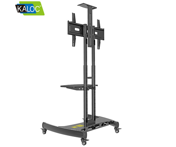 Kaloc KLC-150/B 32-75 Inch Adjustable Mobile TV Trolley For IFP