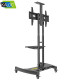Kaloc KLC-150/B 32-75 Inch Adjustable Mobile TV Trolley For IFP
