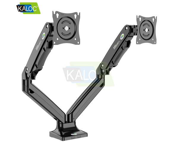 Kaloc DS110-2 17-33 Inch Dual Monitor Arm Gas-Strut Flexi Desk Mount Stand