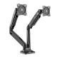 Kaloc DS110-2 17-33 Inch Dual Monitor Arm Gas-Strut Flexi Desk Mount Stand