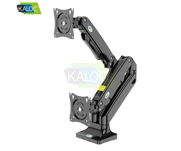 Kaloc DS110-2 17-33 Inch Dual Monitor Arm Gas-Strut Flexi Desk Mount Stand