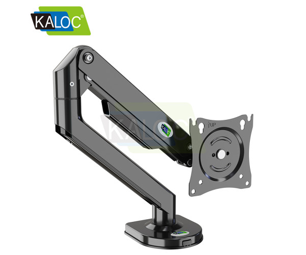Kaloc KLC-DS200/B Adjustable Single Arm Monitor Desktop Mount Stand