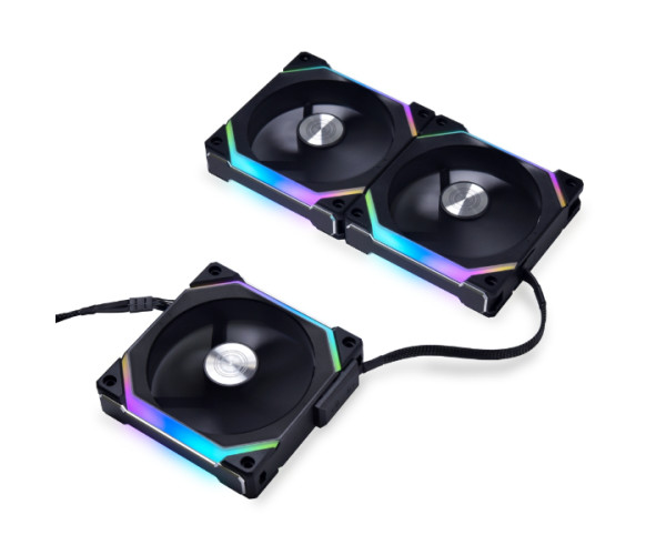 LIAN LI UNI FAN SL V2 120 ARGB Case Fan Triple Pack Black