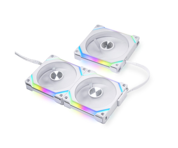 LIAN LI UNI FAN SL V2 120 ARGB Case Fan Triple Pack White