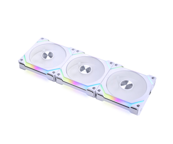 LIAN LI UNI FAN SL V2 120 ARGB Case Fan Triple Pack White