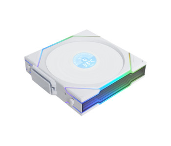 LIAN LI UNI FAN TL WIRELESS LCD 120 ARGB Triple Pack White Case Fan LIAN LI UNI FAN TL WIRELESS LCD 120 ARGB Triple Pack White Case Fan
