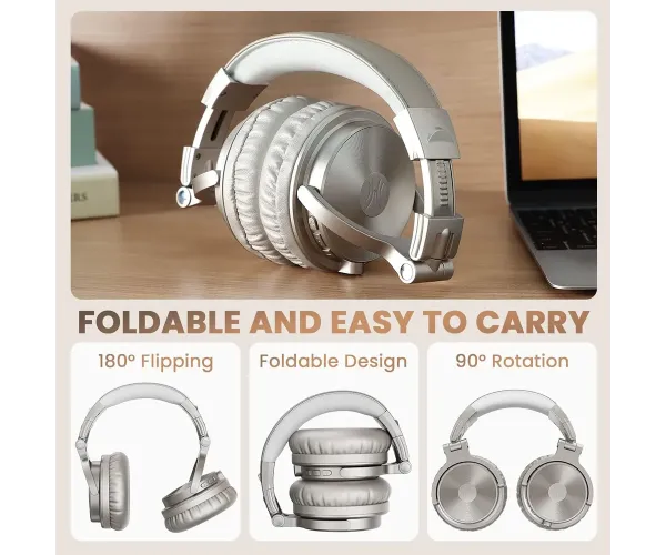 OneOdio Studio Wireless Pro C Silver Bluetooth Headphones