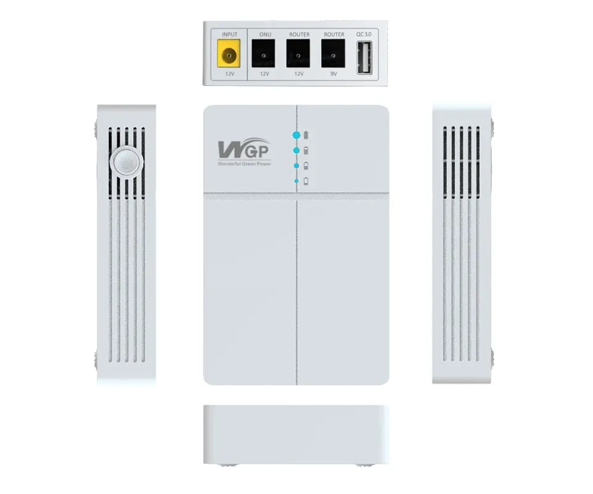 Wgp Router Ips WGP Optima 302 27W 13500mAH Mini DC UPS for Router ONU & Camera
