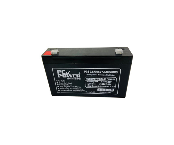 PC POWER 6V 7.5AH UPS Battery