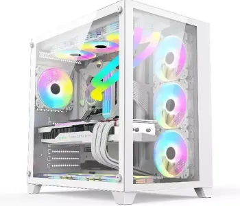 PC POWER ICEBERG WHITE ATX GAMING CASING 