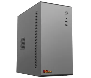 Pc Power PC401 Grey Mini ATX Desktop Casing with Power Supply