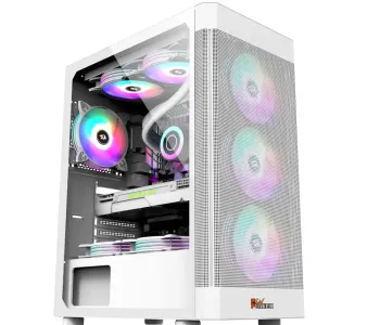 PC Power PG-H350 WH Icy Mesh M-Atx/Atx Gaming casing