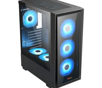 PC Power Crystal Glass V3 BK ATX Desktop Gaming Casing