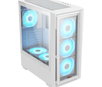 PC Power Crystal Glass V3 WH ATX Desktop Gaming Casing