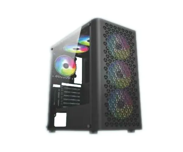 PC Power PP-GS2407 BK Trinity Mesh Desktop Gaming Casing