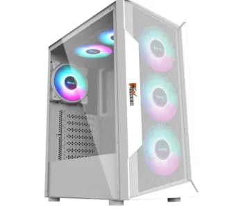 Pc Power VOX MESH White ATX Gaming Casing