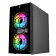 PC Power Spider Web Crystal Mini BK With 230W PSU & 3 FANS Gaming Case