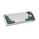 PC Power K68 TRI-MODE Keyboard (Keycap White, Green, Cyan) 