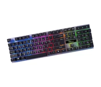 PC Power L801TA RGB Rainbow Glow Keyboard Black