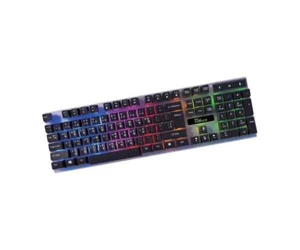 PC Power L801TA RGB Rainbow Glow Keyboard Black
