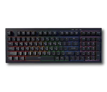 PC Power Silent-98 Black Knight Gaming Wired Keyboard