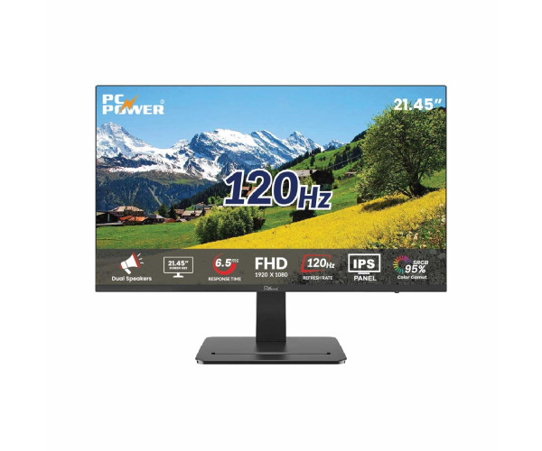 PC Power PCGMX22F120B 21.45 Inch 120Hz IPS Gaming Monitor